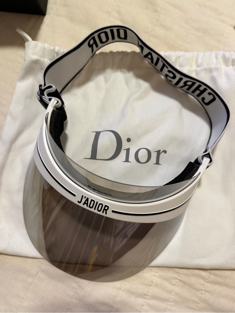 Christian Dior J’Adior DiorClub1 visor in Gunmetal
